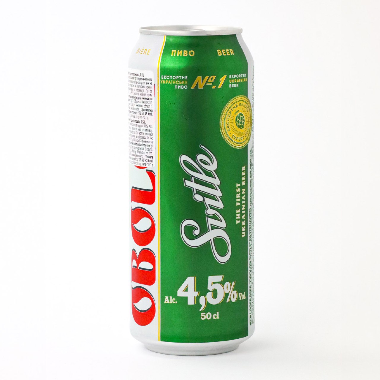 Light beer "Obolon Svitle" pasteurized